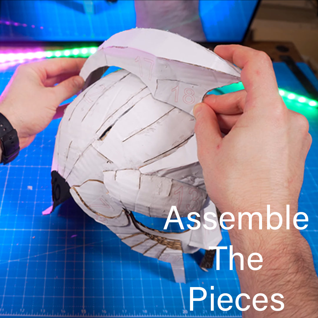 Gladiator Helmet TEMPLATES for cardboard DIY