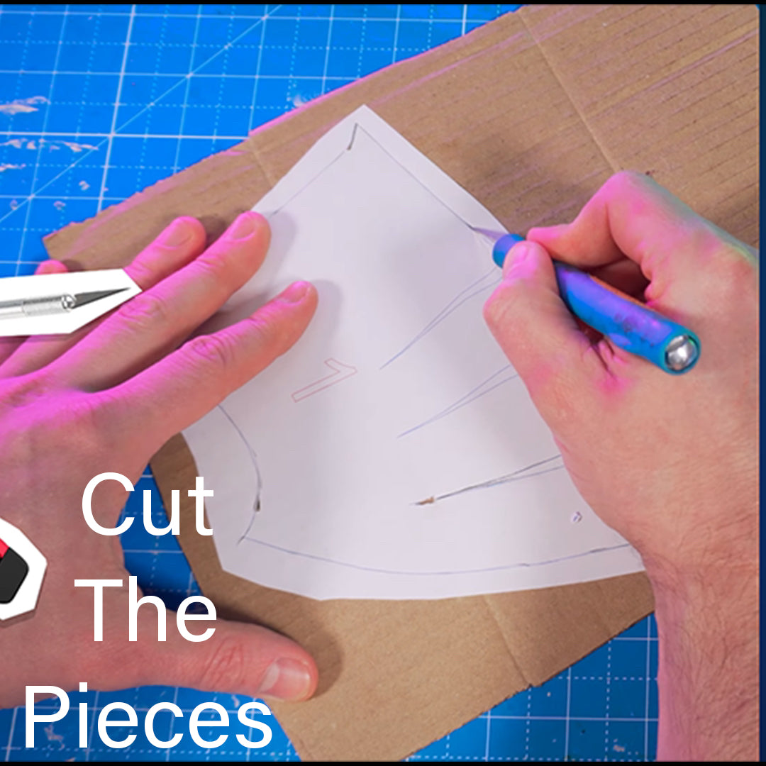 Gladiator Helmet TEMPLATES for cardboard DIY