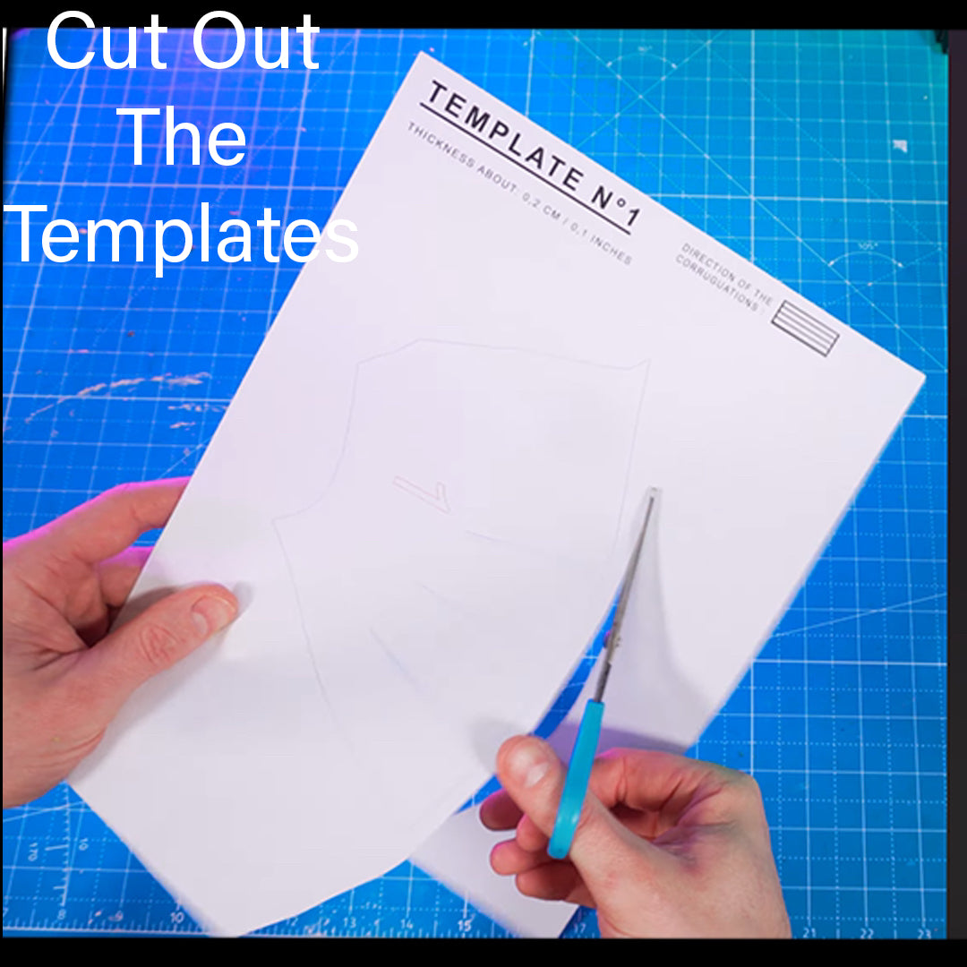 Gladiator Helmet TEMPLATES for cardboard DIY