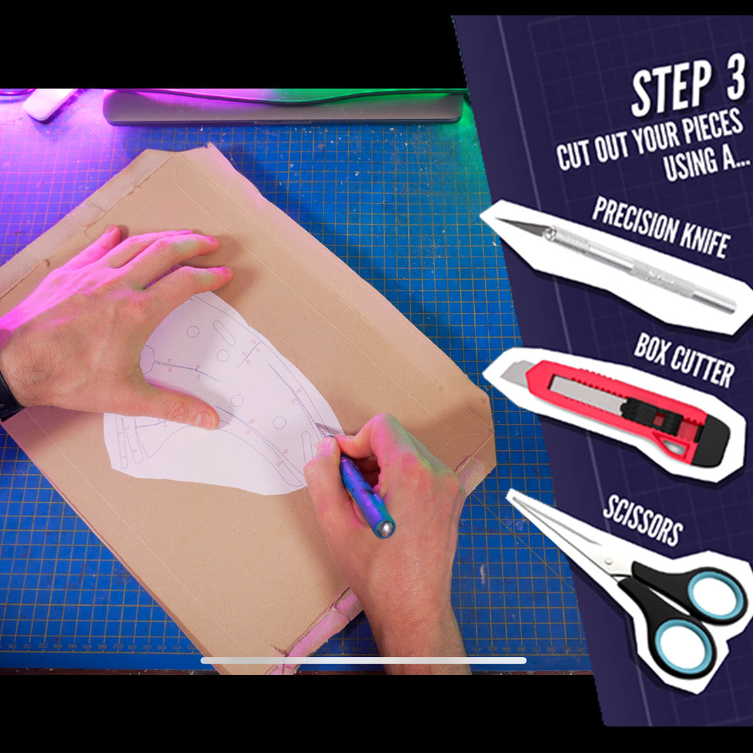 Hannibal Lecter Mask TEMPLATES for cardboard DIY