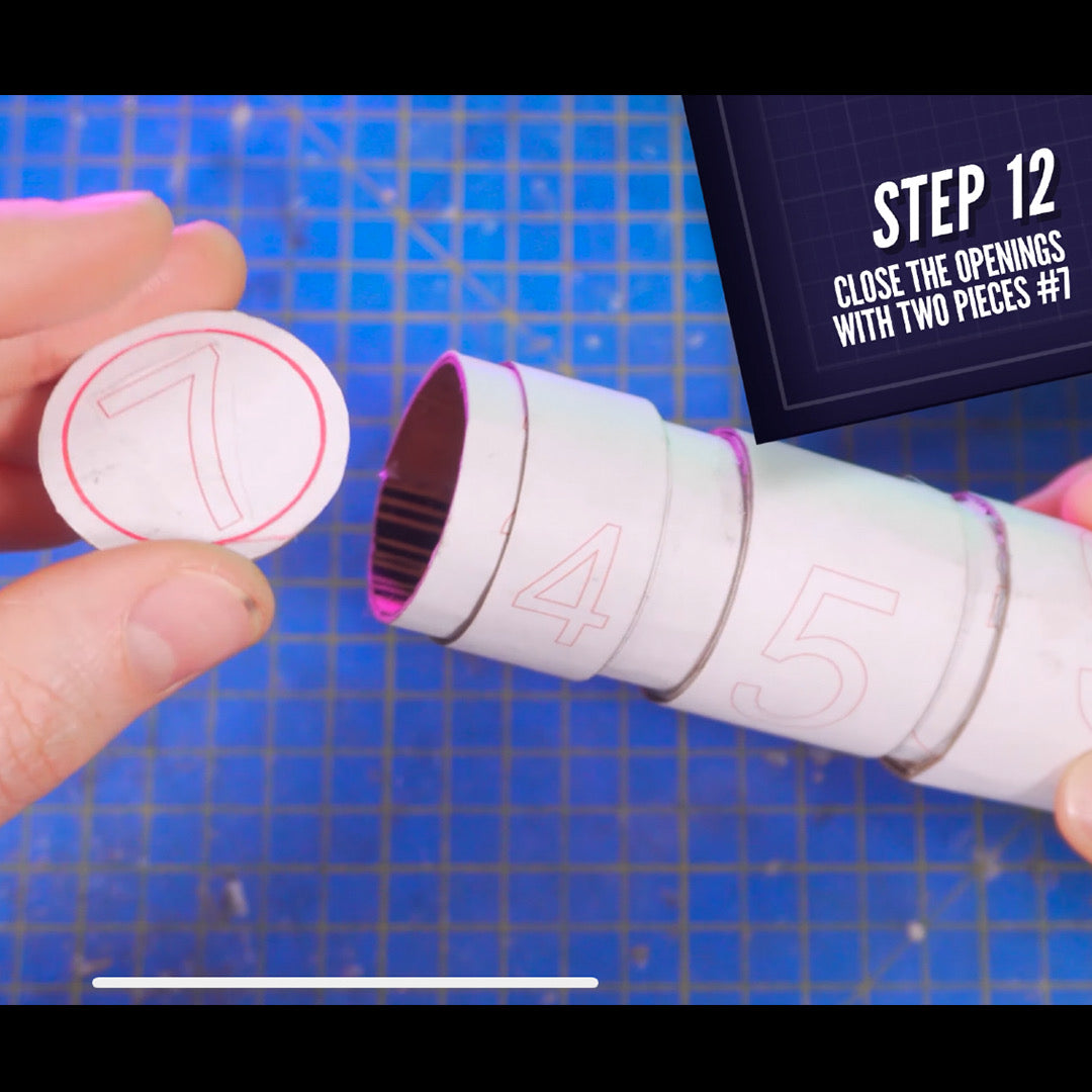 Luke Lightsaber TEMPLATES for cardboard DIY