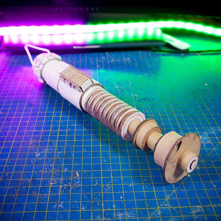 Luke Lightsaber TEMPLATES for cardboard DIY