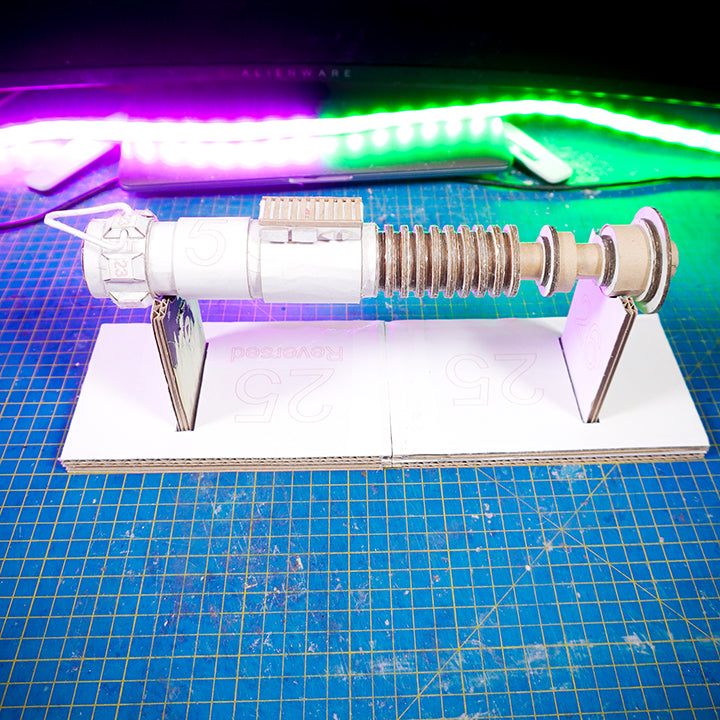 Luke Lightsaber TEMPLATES for cardboard DIY