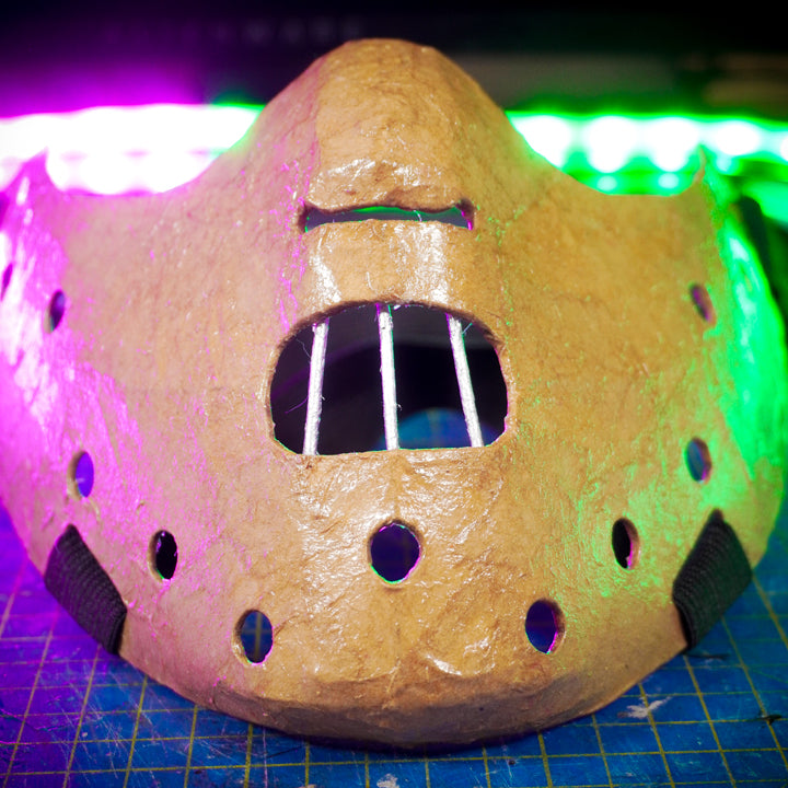Hannibal Lecter Mask TEMPLATES for cardboard DIY