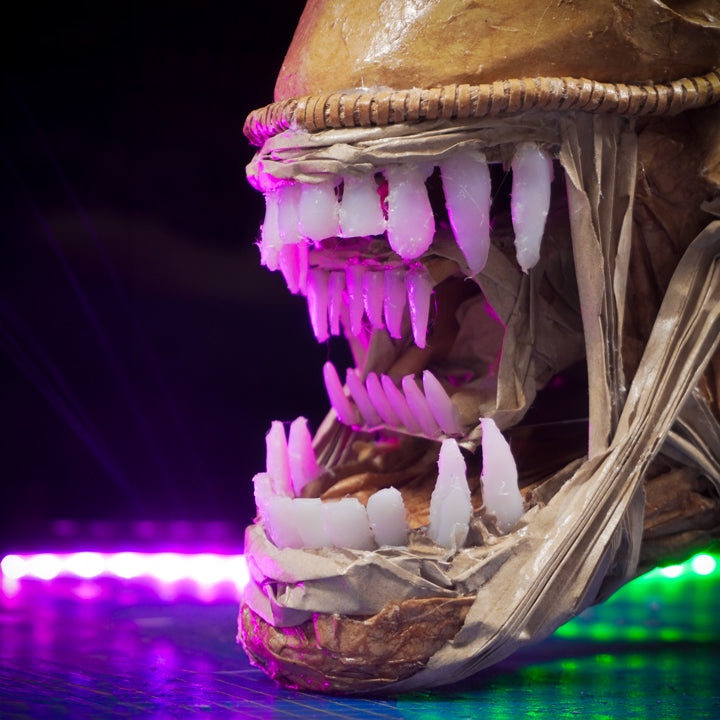 Plantillas de máscara de Xenomorfo Guerrero para DIY en cartón
