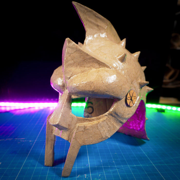 Gladiator Helmet TEMPLATES for cardboard DIY