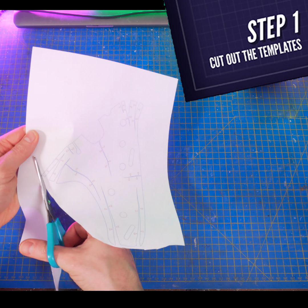 Hannibal Lecter Mask TEMPLATES for cardboard DIY