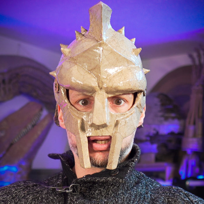Gladiator Helmet TEMPLATES for cardboard DIY