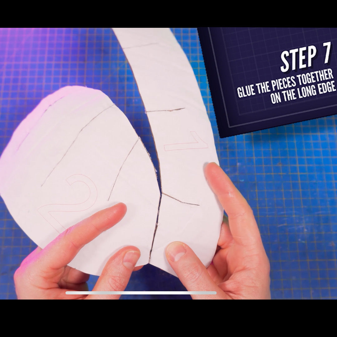 The Dark Knight Mask TEMPLATES for cardboard DIY