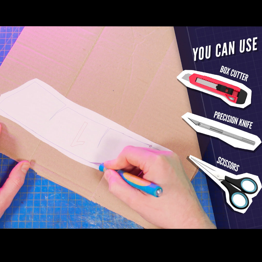 The Dark Knight Mask TEMPLATES for cardboard DIY