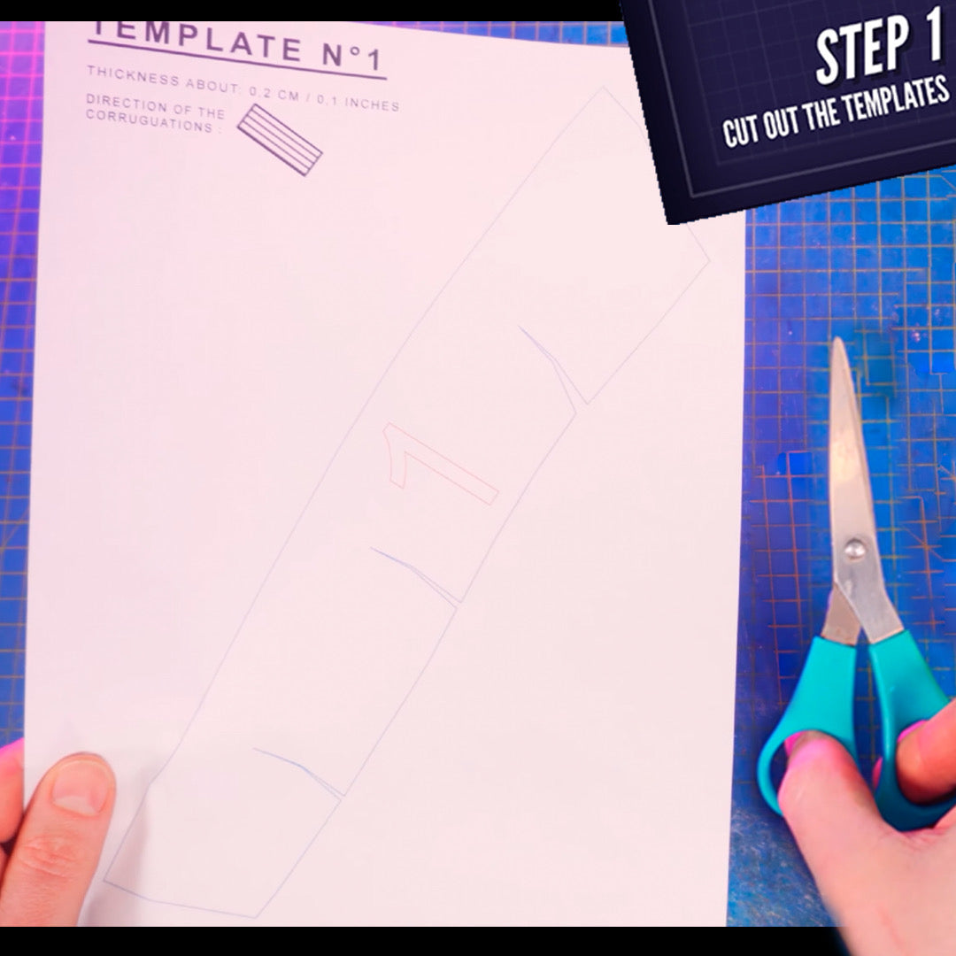 The Dark Knight Mask TEMPLATES for cardboard DIY