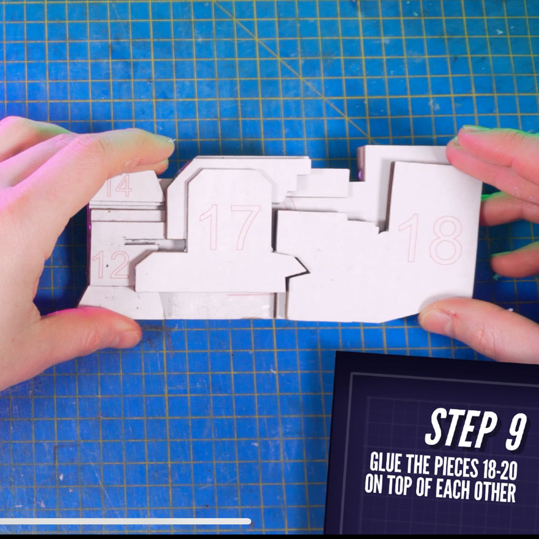 Mandalorian Rifle TEMPLATES for cardboard DIY