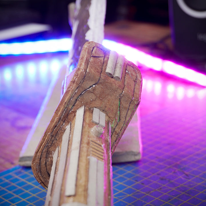 The Mandalorian Darksaber TEMPLATES for cardboard DIY