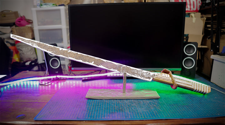 The Mandalorian Darksaber TEMPLATES for cardboard DIY