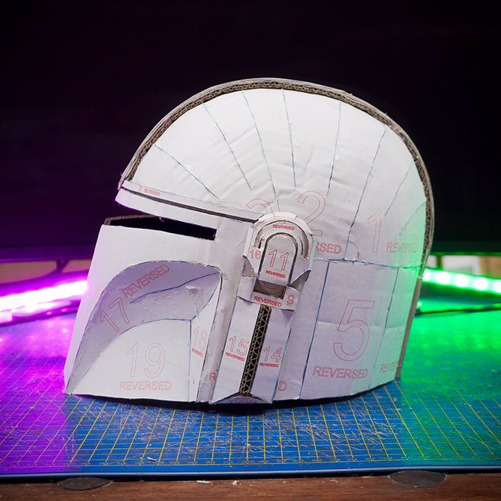 New Mandalorian Helmet TEMPLATES for cardboard DIY