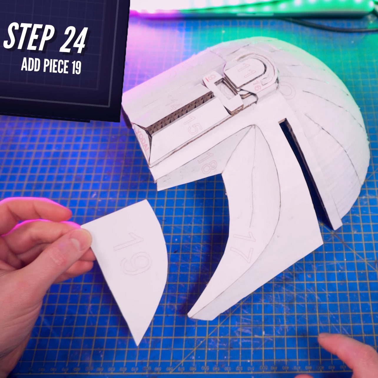 New Mandalorian Helmet TEMPLATES for cardboard DIY