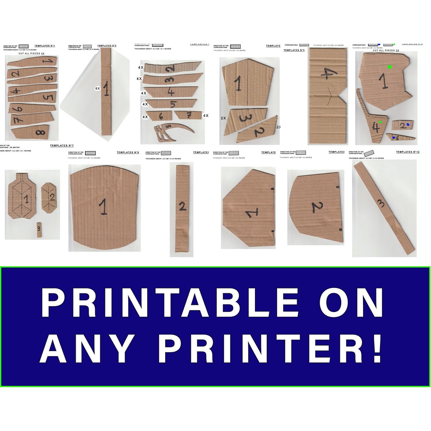 Mandalorian Armor TEMPLATES for cardboard DIY