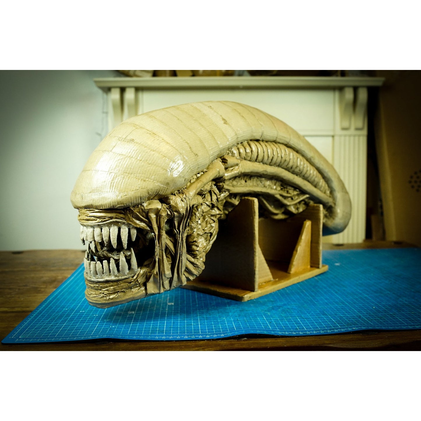 Xenomorph Head TEMPLATES for cardboard DIY