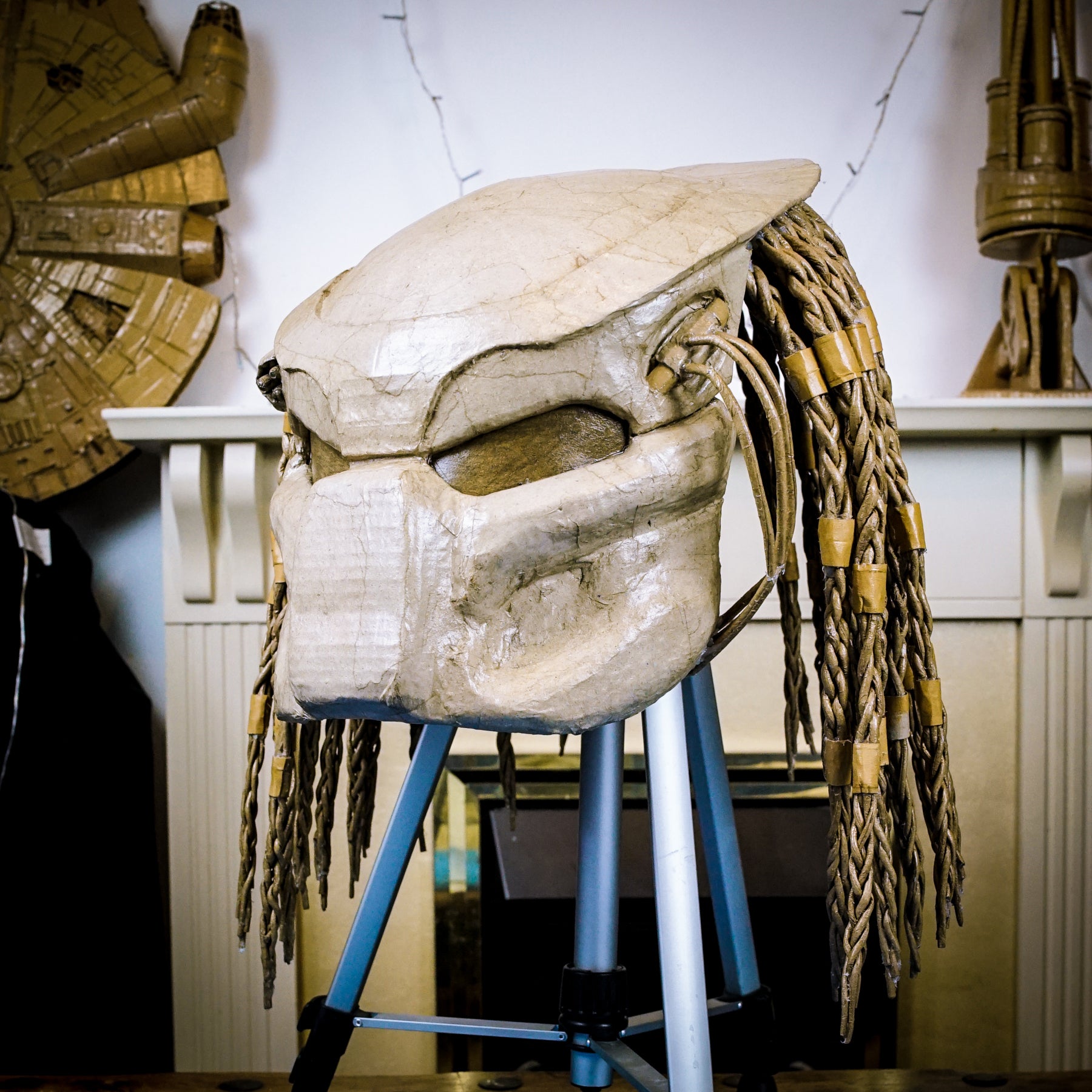 Fantasi mm Modsige Predator's helmet TEMPLATES for cardboard DIY – Epic Cardboard Props