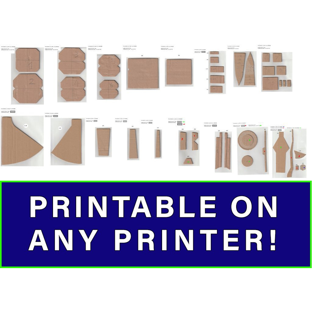 Stormbreaker TEMPLATES for cardboard DIY