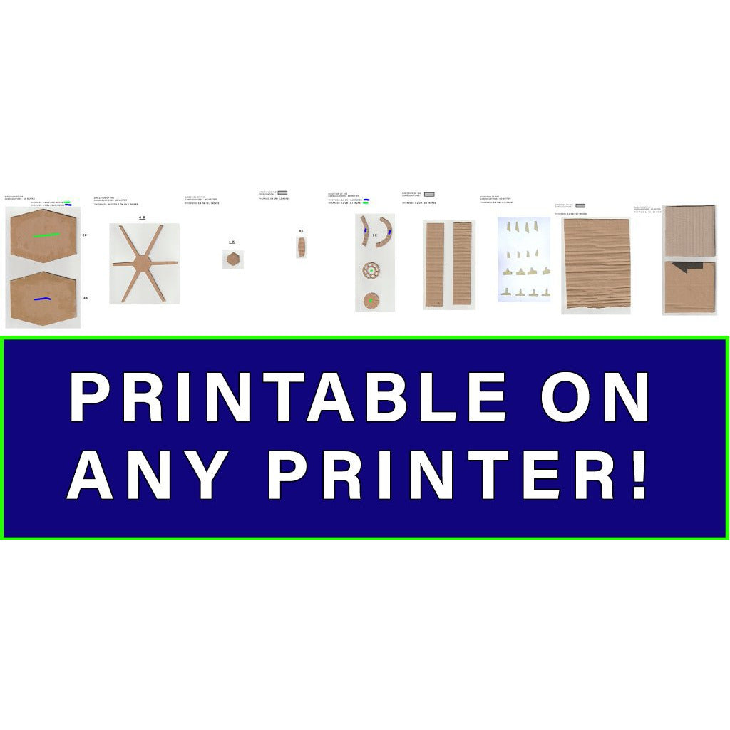 Tie Fighter TEMPLATES for cardboard DIY