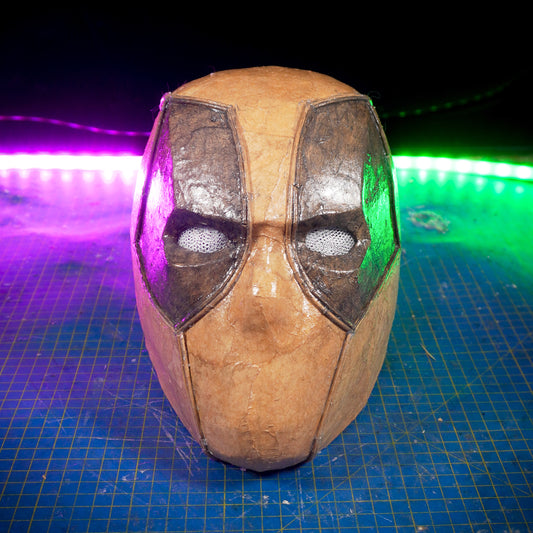 Deadpool mask TEMPLATES for cardboard DIY
