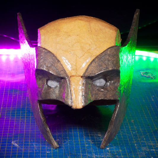 Wolverine mask TEMPLATES for cardboard DIY