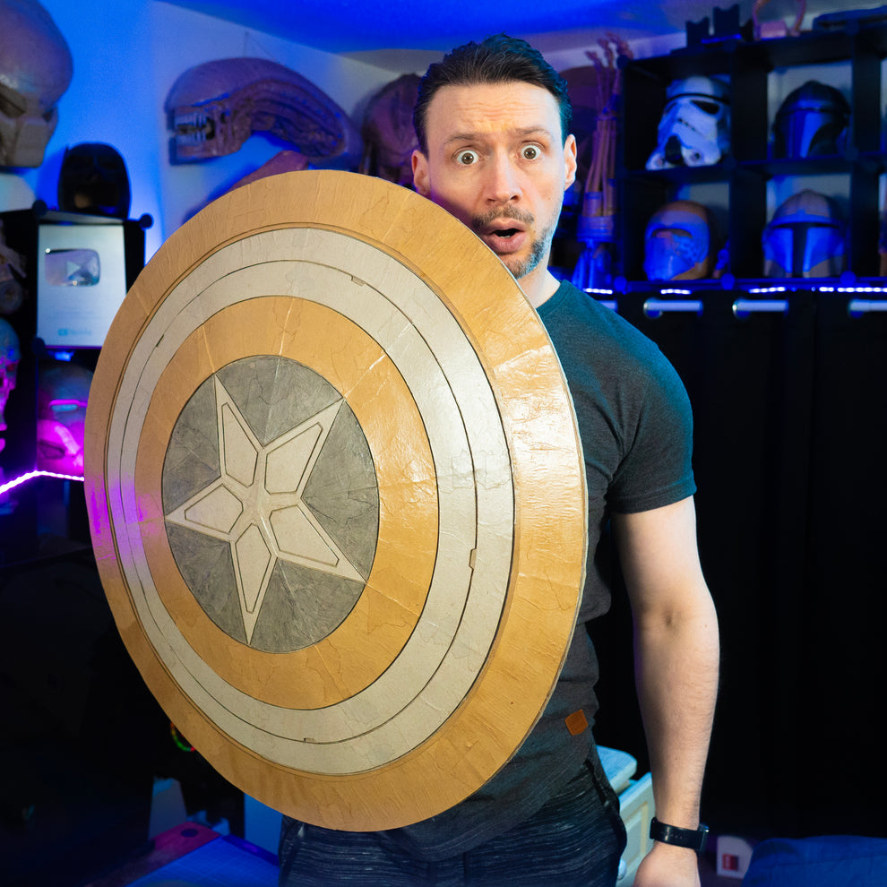 Captain Shield TEMPLATES for cardboard DIY Epic Cardboard Props