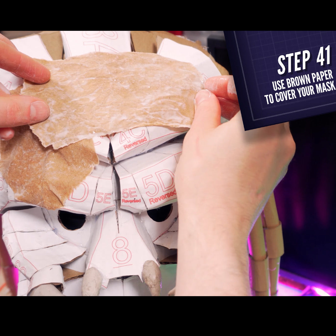 Predator Mask TEMPLATES for cardboard DIY