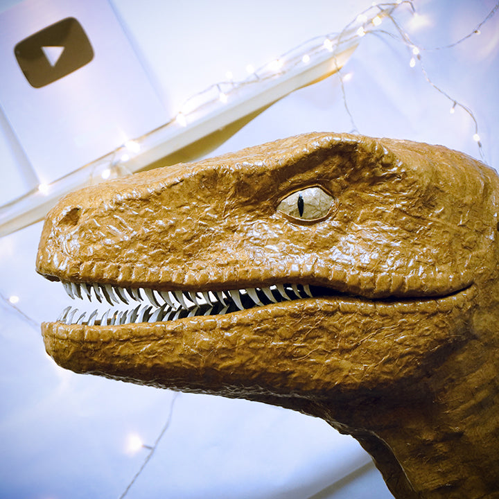 Velociraptor Head TEMPLATES for cardboard DIY