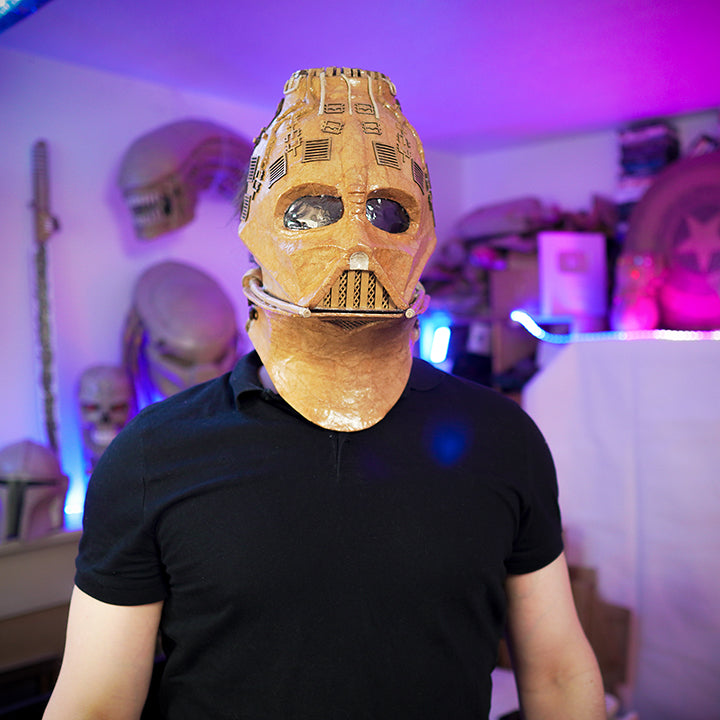 Darth Vader helmet TEMPLATES for cardboard DIY