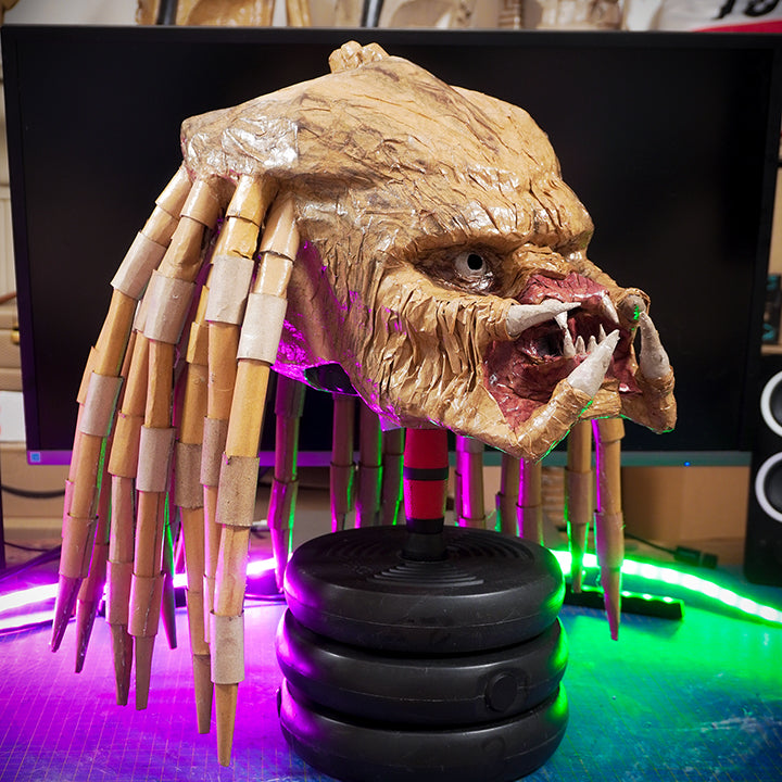 Predator Mask TEMPLATES for cardboard DIY