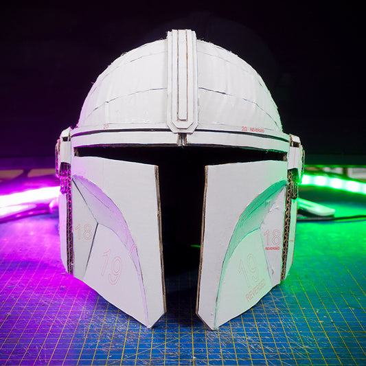 New Mandalorian Helmet TEMPLATES for cardboard DIY