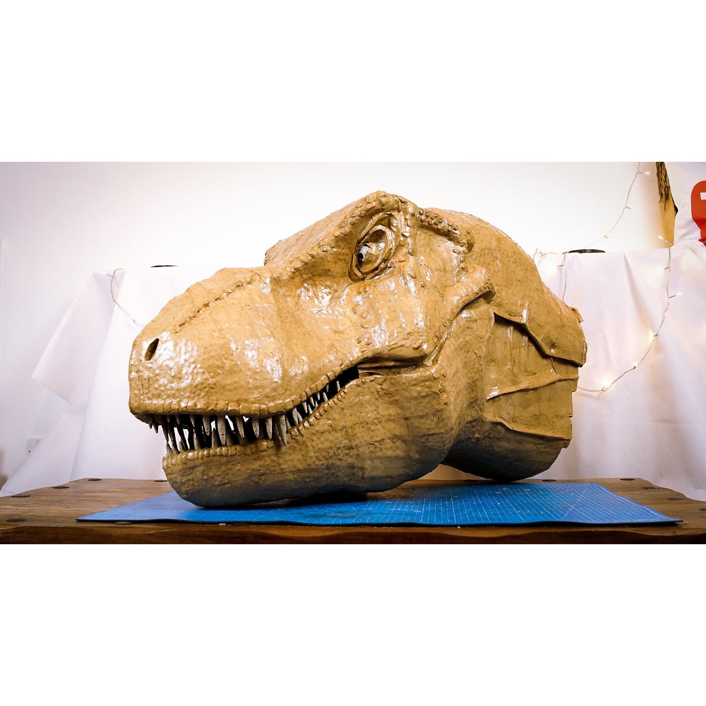 T-Rex Head TEMPLATES for cardboard DIY