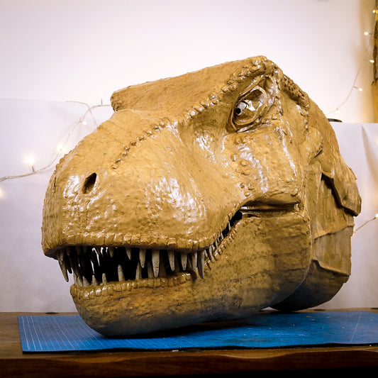 T-Rex Head TEMPLATES for cardboard DIY