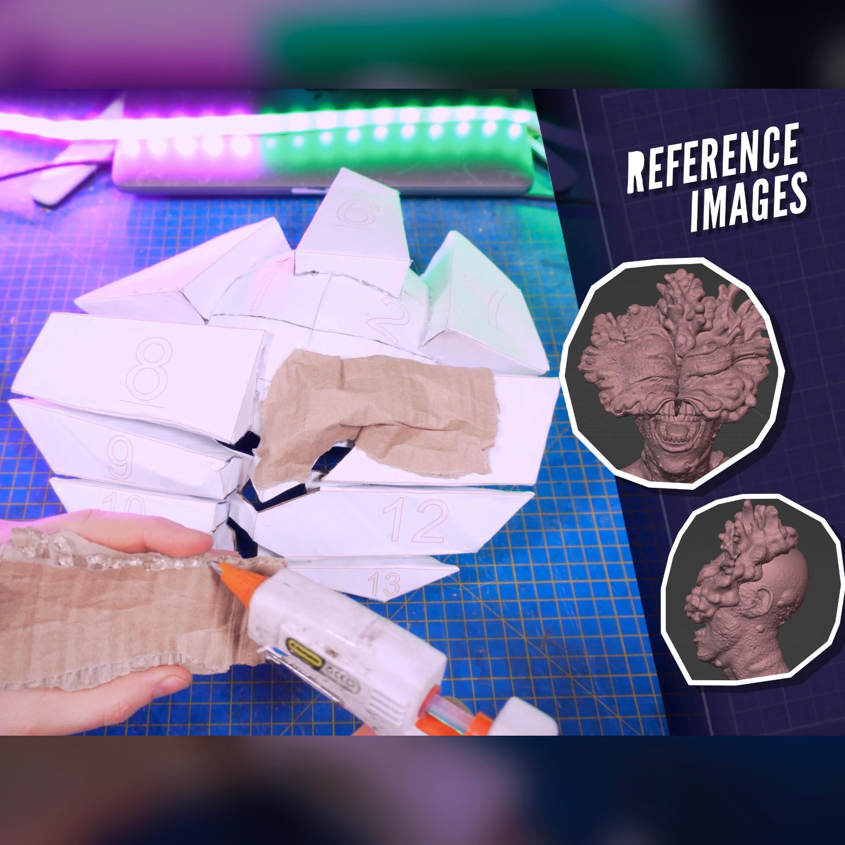 Clicker Template.pdf Clicker Mask TEMPLATES for cardboard DIY – Epic Cardboard Props