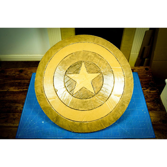 Captain America Shield TEMPLATES for cardboard DIY