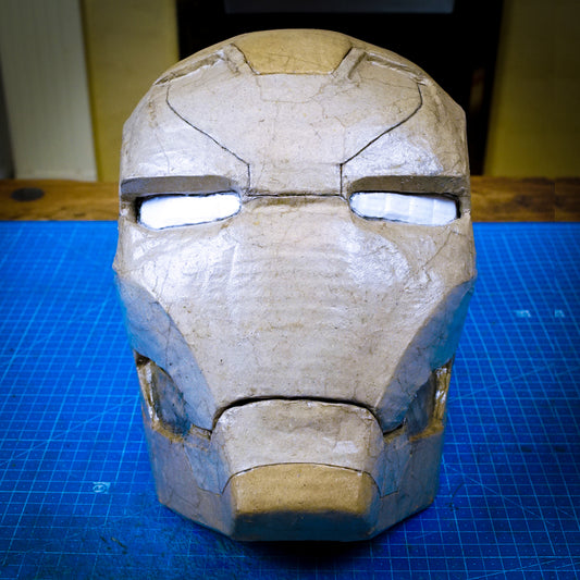 Iron Man helmet TEMPLATES for cardboard DIY